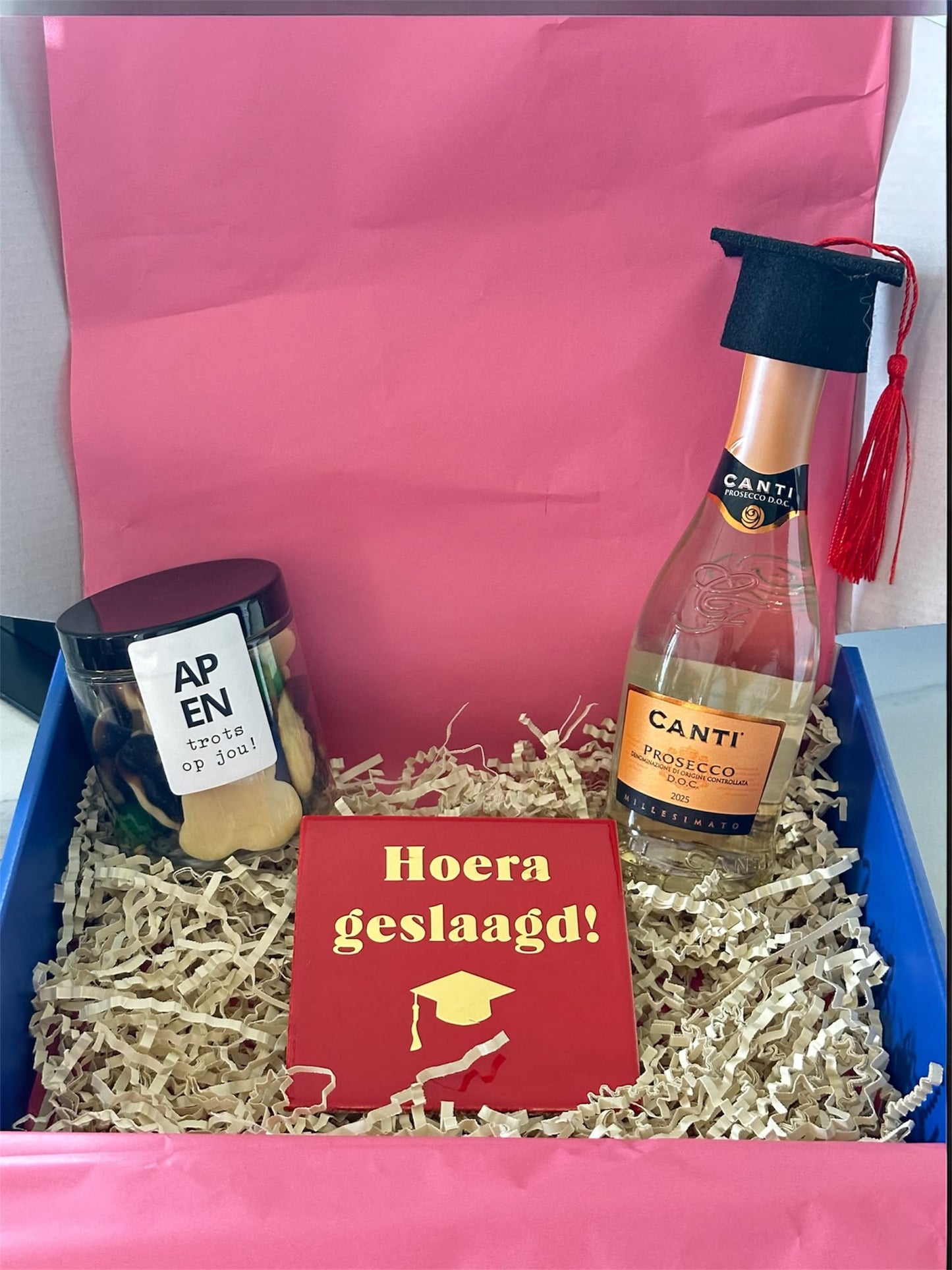 geslaagd box