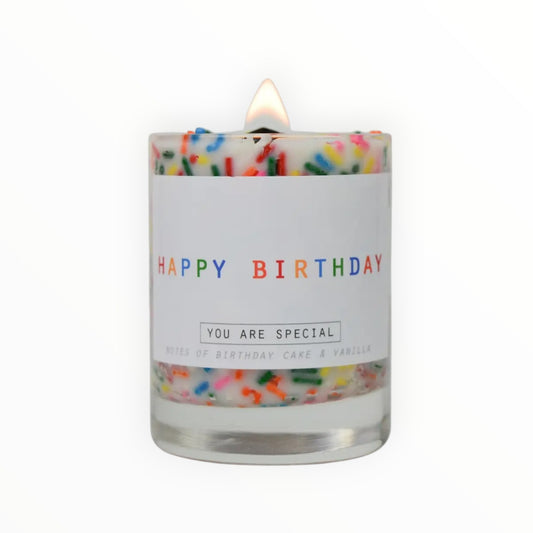 Mini happy birthday kaars