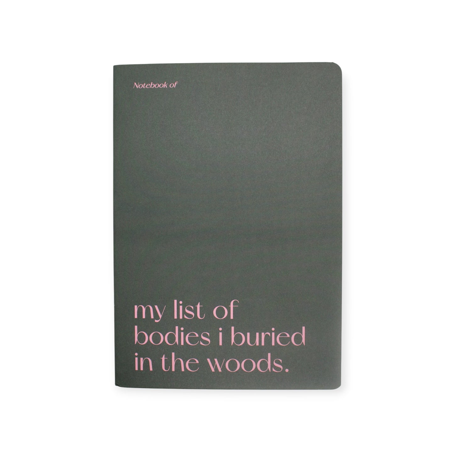 Notitieboekje Bodies I Buried