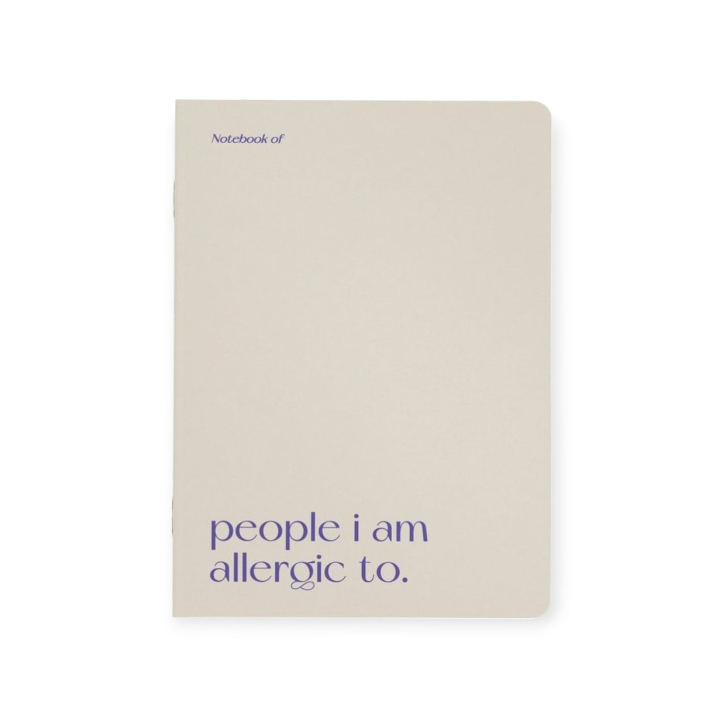 Notitieboekje Allergic