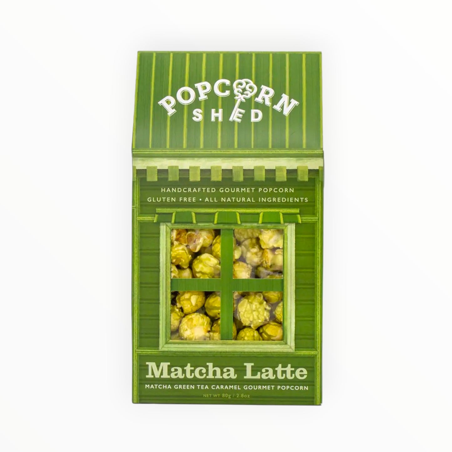 Popcorn Matcha latte